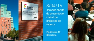 Jornada de presentació i debat projectes de Recerca