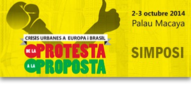 Crisis urbanas en Europa y Brasil