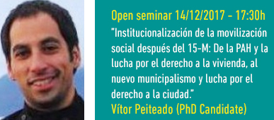 Vitor Peiteado Open Seminar IGOP