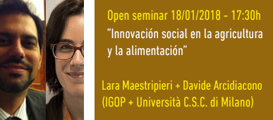 Open Seminar Innovación social agricultura y alimentación