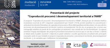 Coproducción procomún y desarrollo territorial en el AMB