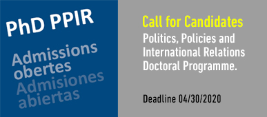 Call for candidates PPIR Doctoral Programme
