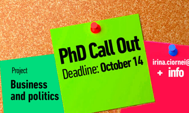 PhD fellowship for the Business and Politics project