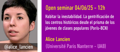 Alice Lancien Open Seminar