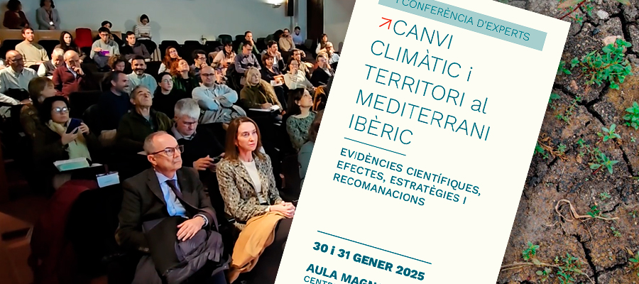 Participació a la primera conferència d’experts sobre canvi climàtic i territori en el Mediterrani Ibèric