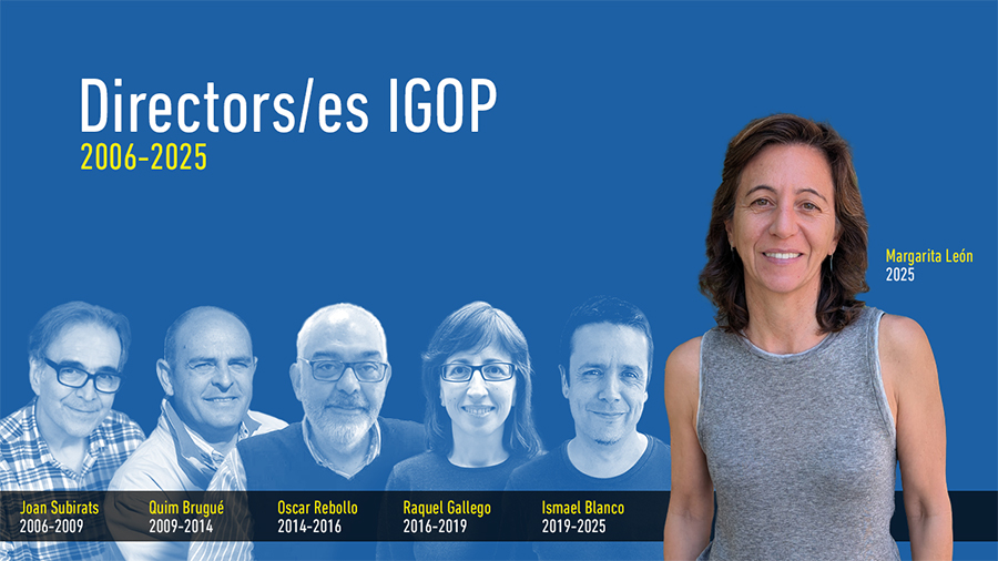 Margarita León, new director of the IGOP