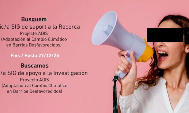 Busquem tècnic SIG per al projecte ADIS