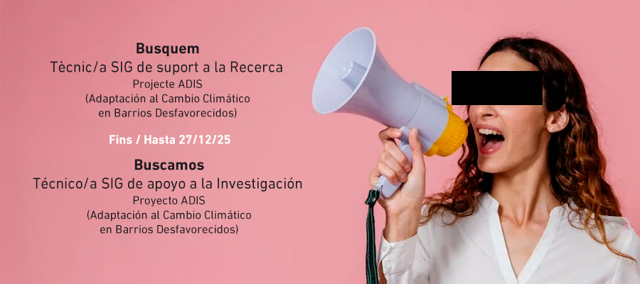 Busquem tècnic SIG per al projecte ADIS