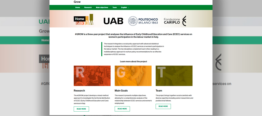 El projecte GROW estrena pàgina web