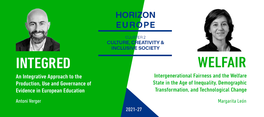 Dos projectes IGOP a la convocatòria Horizon Europe Clúster 2 de la Unió Europea